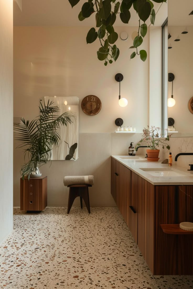 mid-century terrazzo