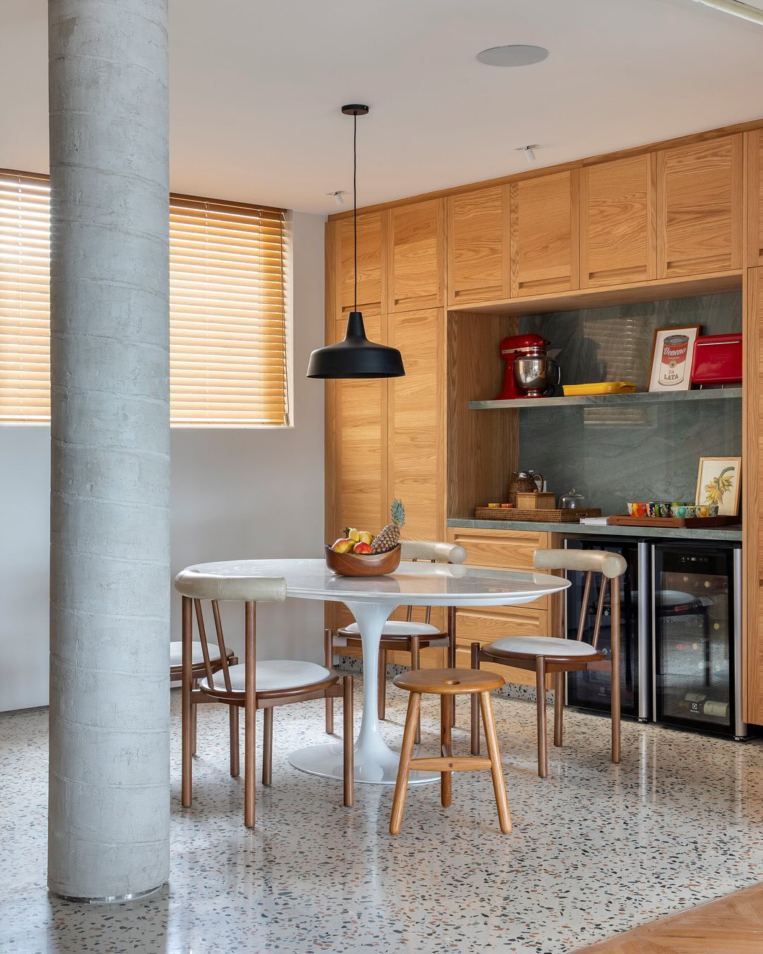 mid-century terrazzo