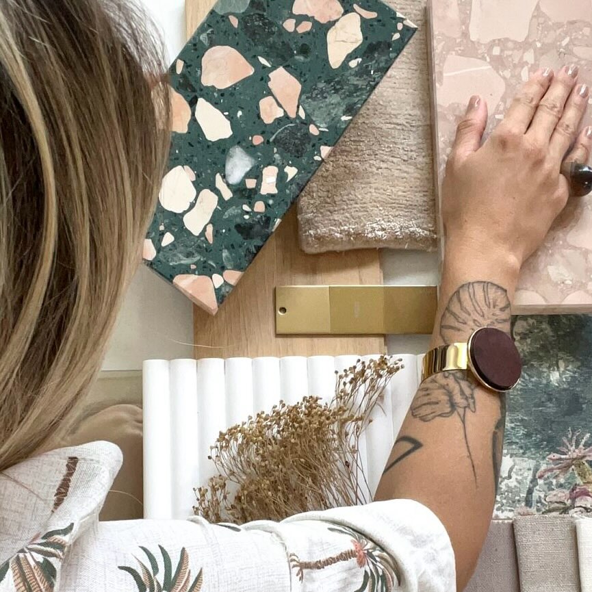 moodboard com euro terrazzo fenice